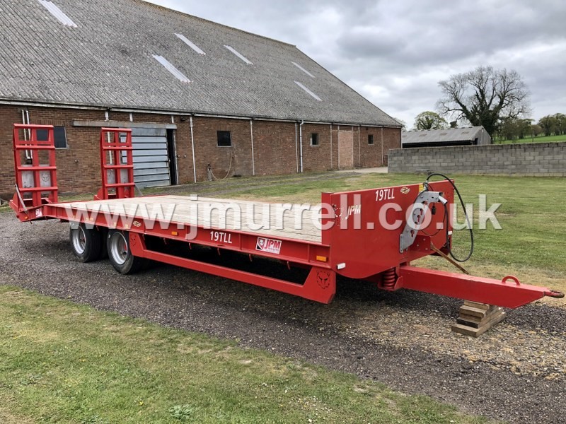 Used JPM 24ft 19TLL plant machinery trailer for sale