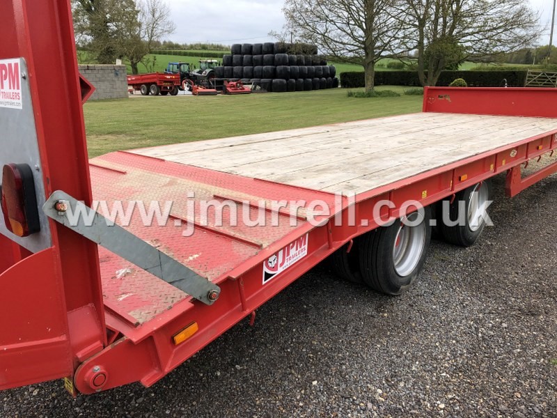 Used JPM 24ft 19TLL plant machinery trailer for sale