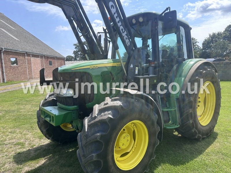 John Deere 6420 Tractor Quickie Q960 End Loader For Sale