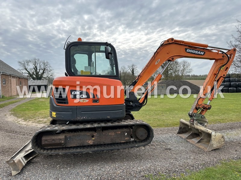 Doosan DX60R Rubber Tracked Excavator For Sale