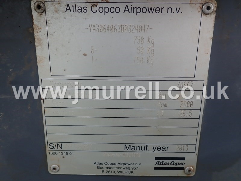 Atlas Copco XAS67 Fast tow road compressor for sale