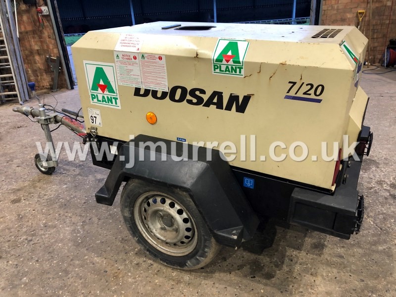 Ingersoll Rand Doosan 7/20 Compressor For Sale