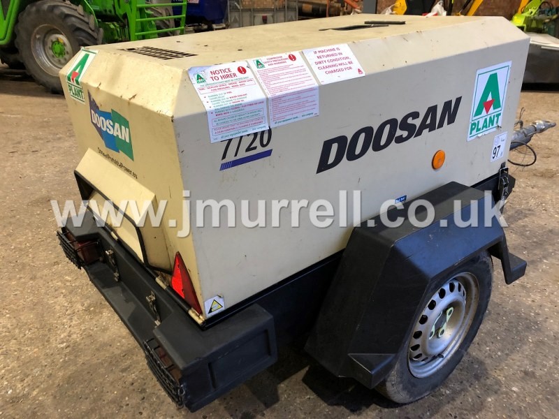 Ingersoll Rand Doosan 7/20 Compressor For Sale