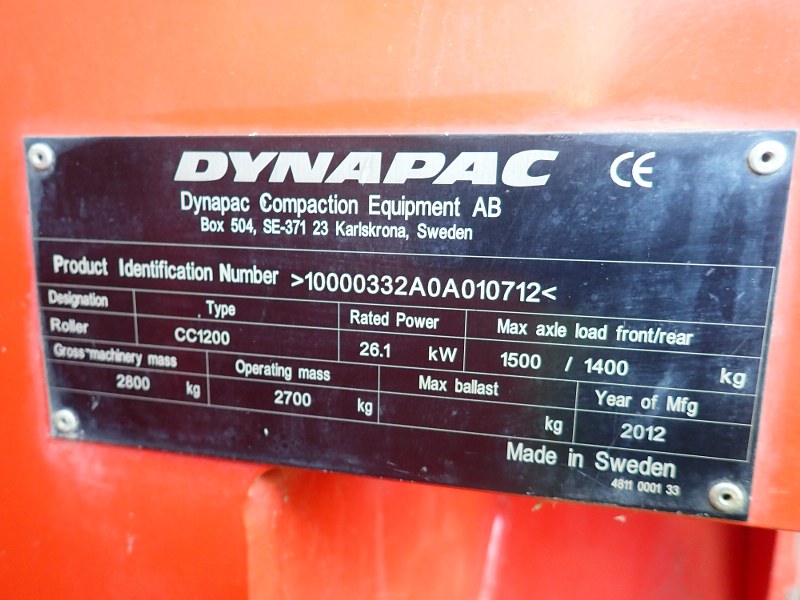 Dynapac CC1200 double drum roll for sale