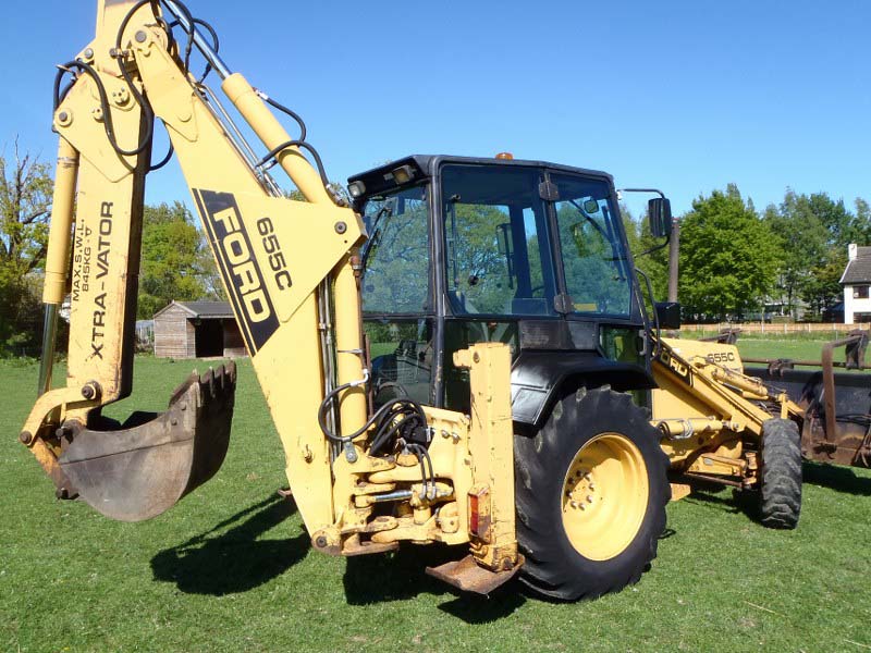 Ford 655C wheeled backhoe digger for sale