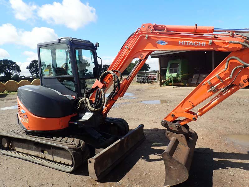 Hitachi ZX50U-2 CLR Compact Mini Excavator Digger For Sale