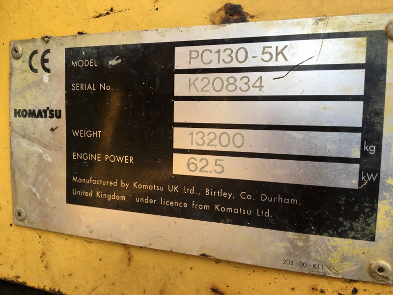 Komatsu PC130-5K Excavator for sale