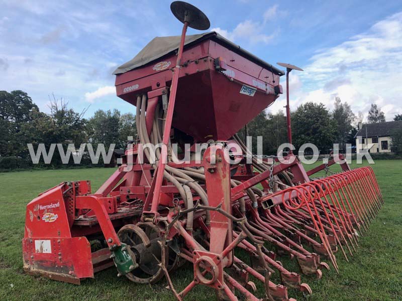 Kverneland 3 Meter power harrow drill combination for sale