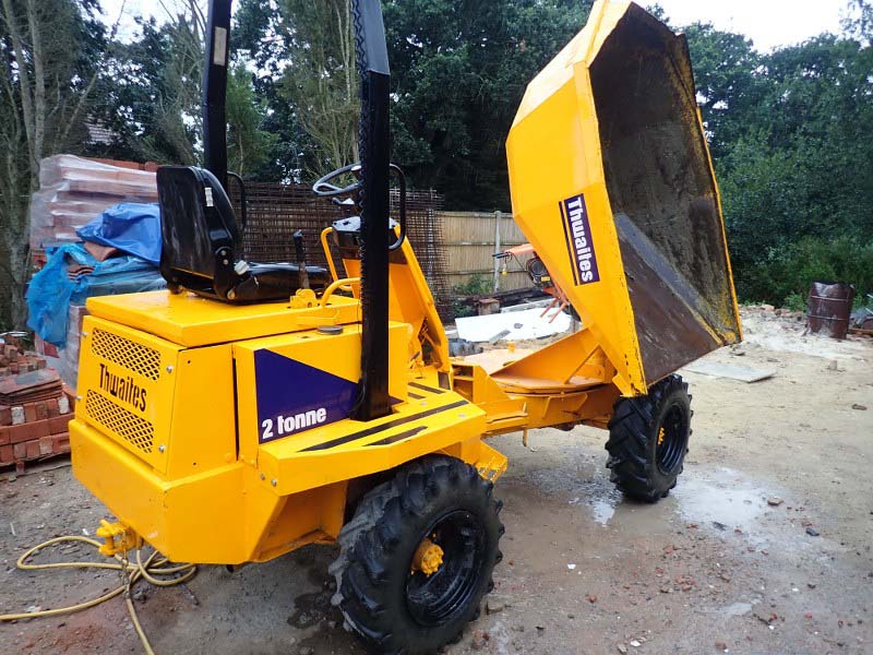 Thwaites 2 Tonne swivel skip site dumper for sale