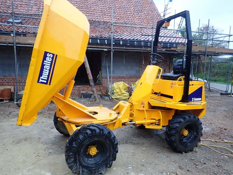 Thwaites 2 Tonne swivel skip site dumper for sale