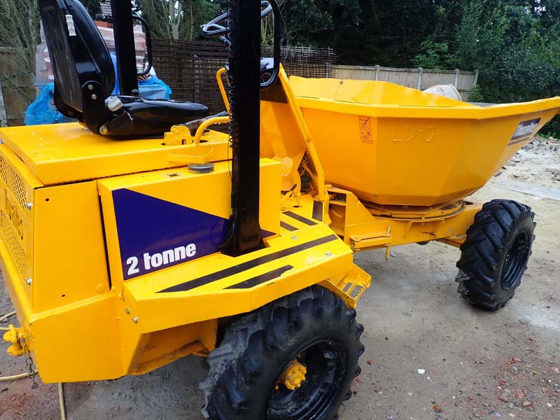 Thwaites 2 Tonne swivel skip site dumper for sale