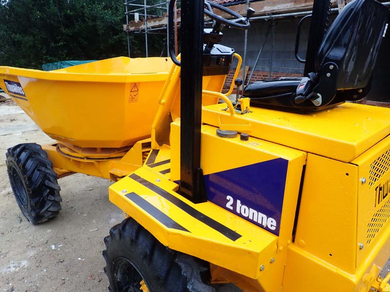 Thwaites 2 Tonne swivel skip site dumper for sale