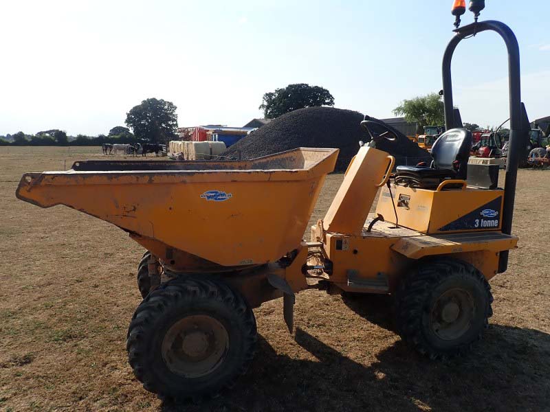 Thwaites 3 Tonne Swivel skip dumper for sale